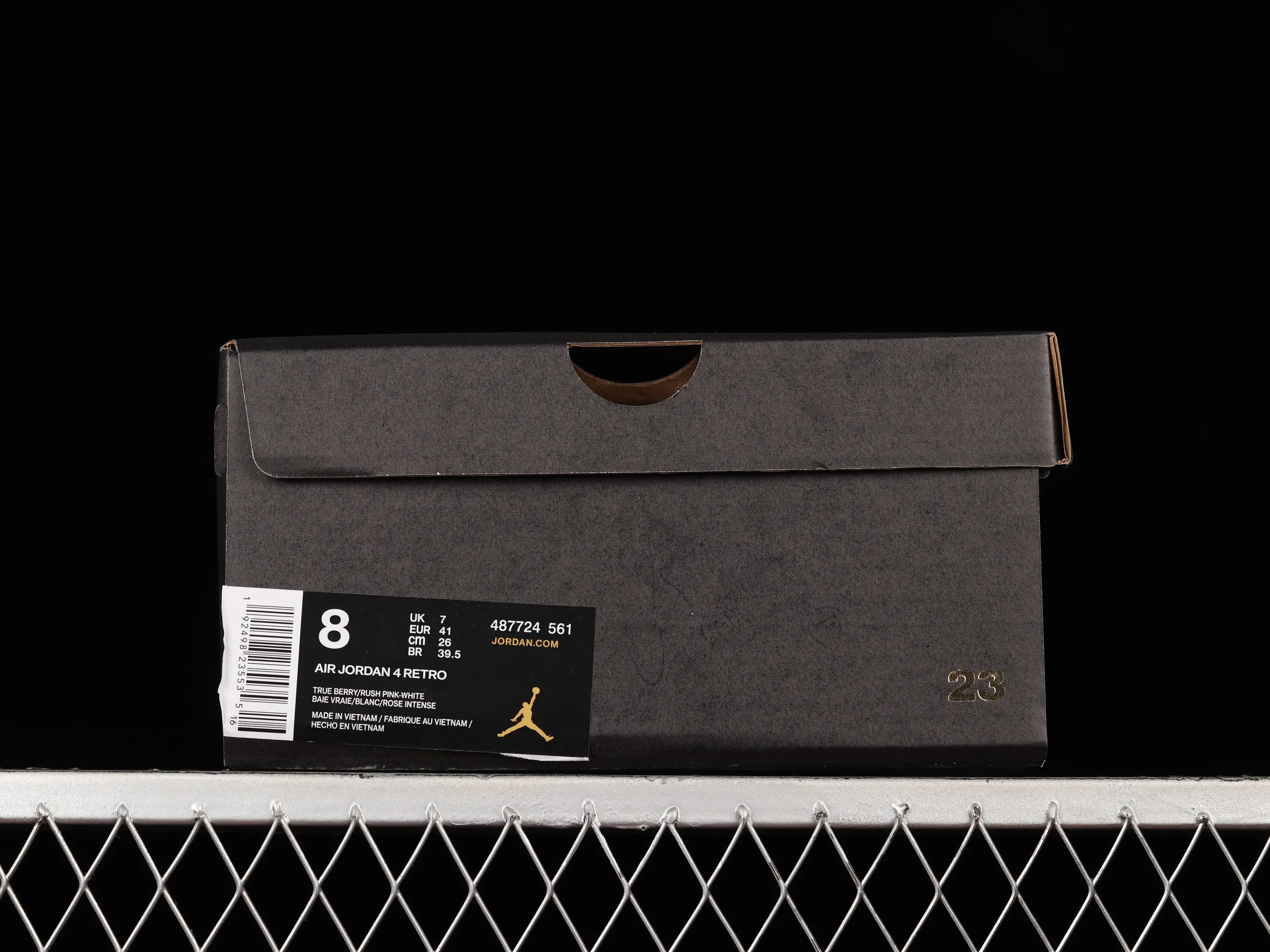 All categories Air Jordan Jordan series basketball shoes Air Jordan 4 Air Jordan 4 Retro AJ4 Joe 4 Purple Rose Sports basketball shoes 487724-561